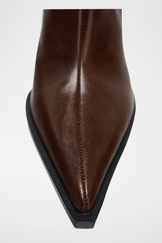 Bottines en cuir - Bordeaux