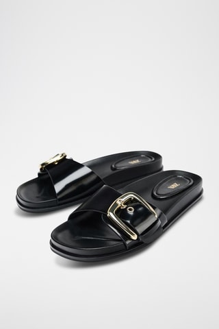 Mules vernies - Noir