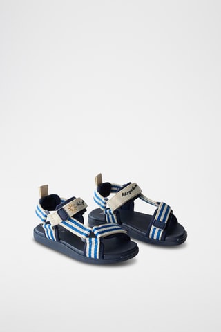 Sandales - Bleu foncé et blanc