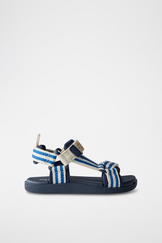 Sandales - Bleu foncé et blanc