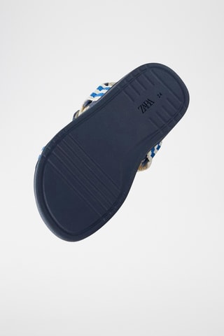 Sandales - Bleu foncé et blanc