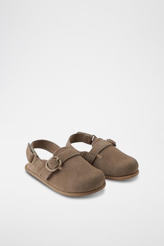 Sabots en nubuck - Gris foncé