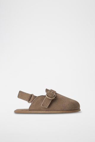 Sabots en nubuck - Gris foncé