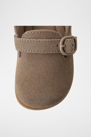 Sabots en nubuck - Gris foncé