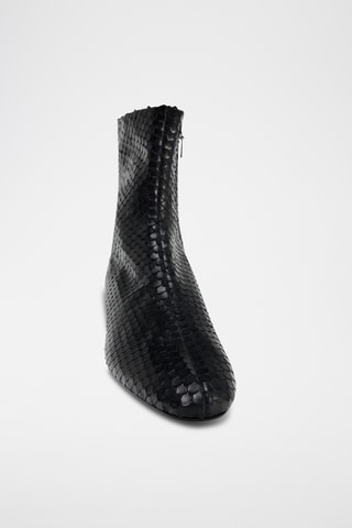 Bottines en cuir - Noir