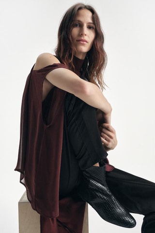 Bottines en cuir - Noir