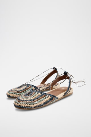 Espadrilles - Beige et bleu foncé