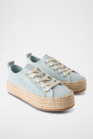 Espadrilles plateformes - Ciel