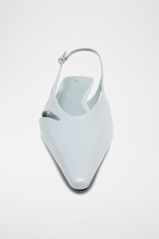 Ballerines vernies - Gris clair