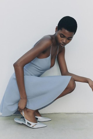 Ballerines vernies - Gris clair