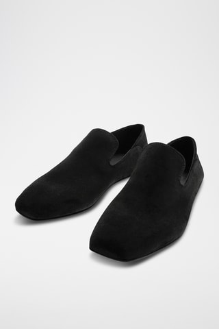 Mocassins en nubuck - Noir