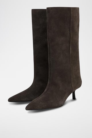 Bottines en nubuck - Marron