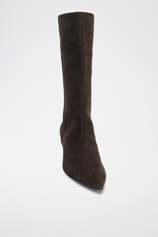 Bottines en nubuck - Marron