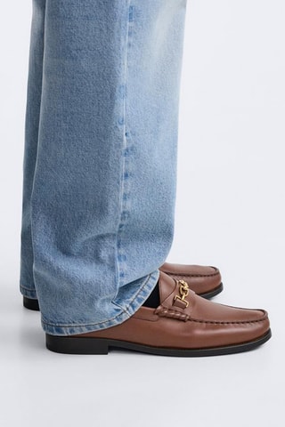 Mocassins en cuir - Marron