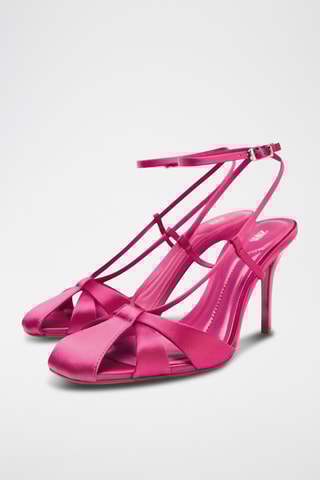 Sandales à talons - Fuchsia
