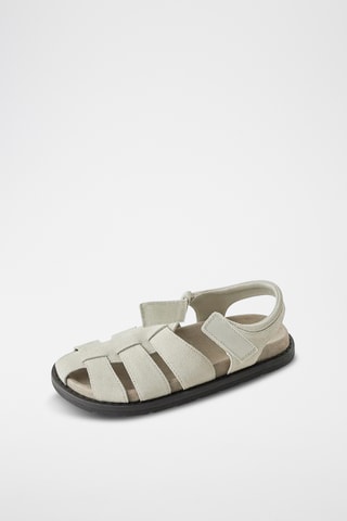 Sandales en nubuck - Ecru