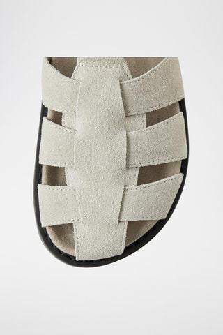 Sandales en nubuck - Ecru