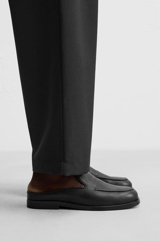 Mocassins en cuir - Noir