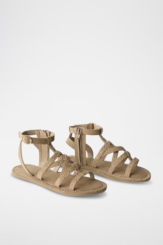 Spartiates en nubuck - Beige