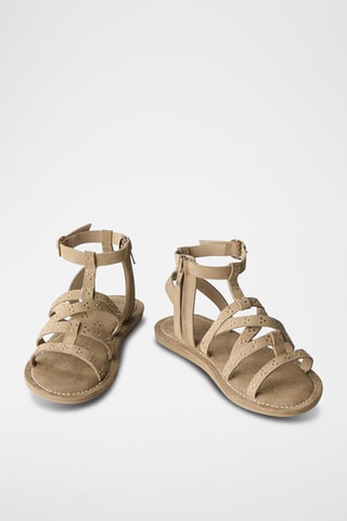 Spartiates en nubuck - Beige