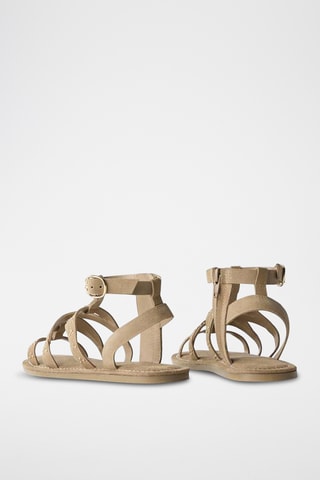 Spartiates en nubuck - Beige