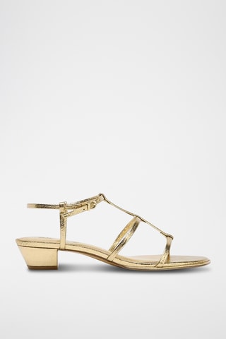 Sandales à talons - Doré