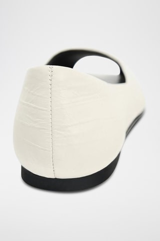 Ballerines en cuir - Blanc