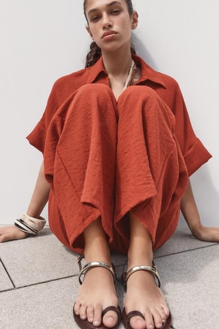 Sandales - Marron et doré