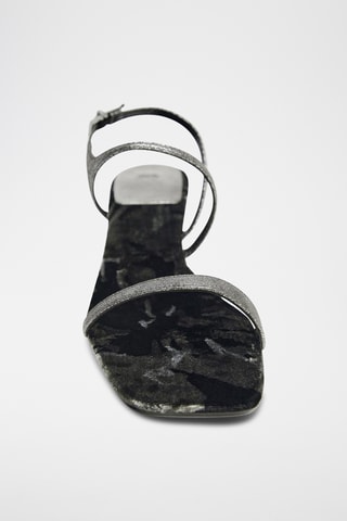 Sandales à talons - Argenté