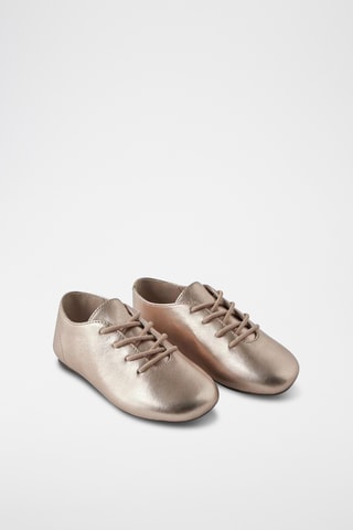 Richelieus en cuir - Doré rose