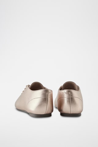 Richelieus en cuir - Doré rose