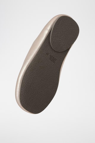 Richelieus en cuir - Doré rose