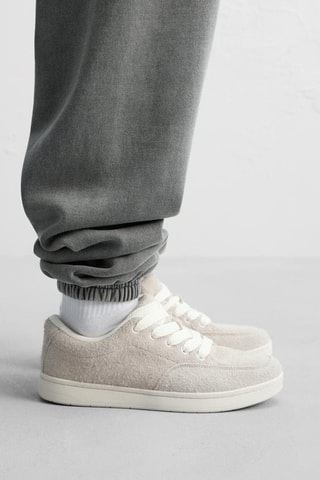 Baskets en nubuck - Beige