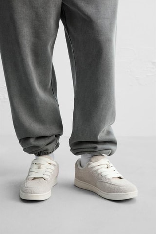 Baskets en nubuck - Beige