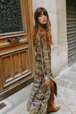 Bottes en nubuck - Beige