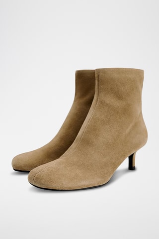 Bottines en nubuck - Beige
