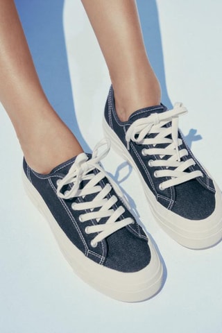 Tennis plateformes - Bleu foncé