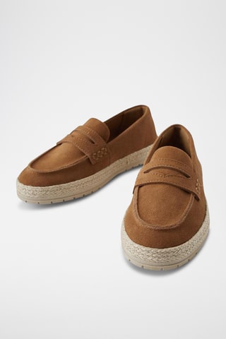 Mocassins en nubuck - Marron
