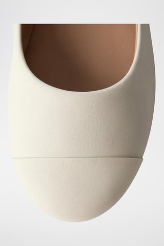 Babies en cuir - Blanc