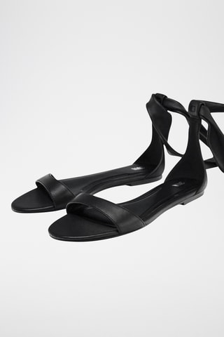 Sandales en cuir - Noir