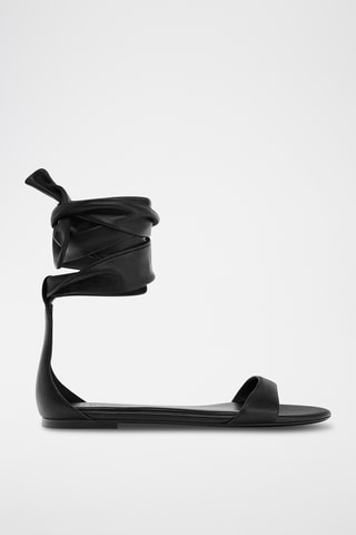 Sandales en cuir - Noir