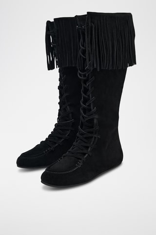 Bottes en nubuck - Noir