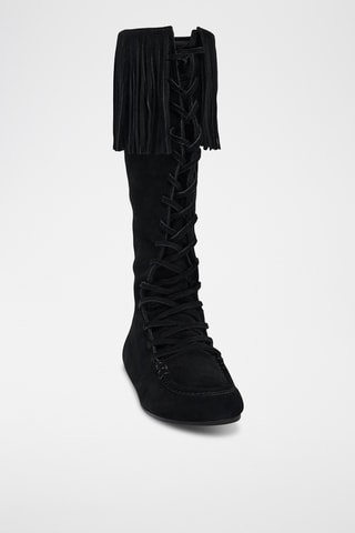 Bottes en nubuck - Noir