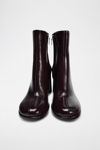 Bottines vernies - Bordeaux
