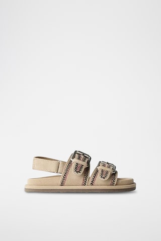 Sandales en nubuck - Beige