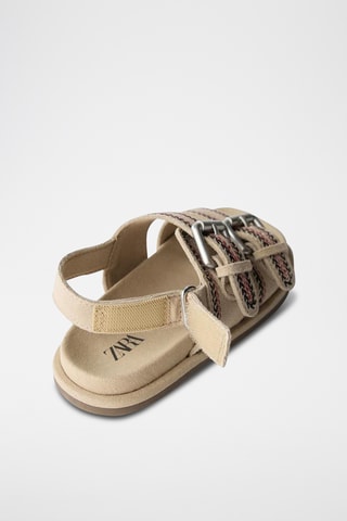 Sandales en nubuck - Beige