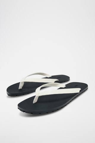 Tongs en cuir - Blanc