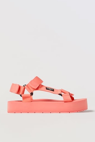 Sandales plateformes - Orange