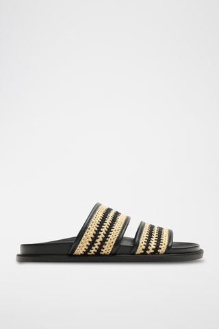 Mules - Noir et beige