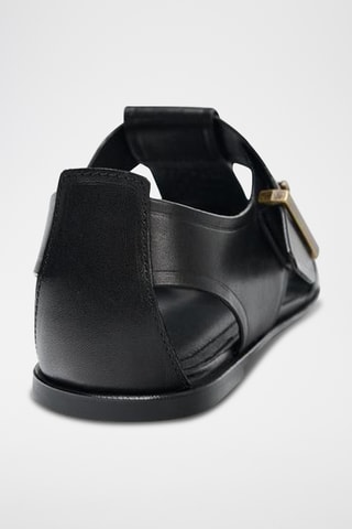 Sandales en cuir - Noir